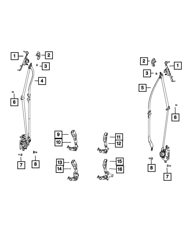 1DS78ES3AA - Restraints: Adjustable Turning Loop Cover for Mopar Image image