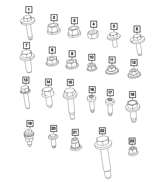 6102508AA - Electrical: Hex Weld Nut for Mopar Image