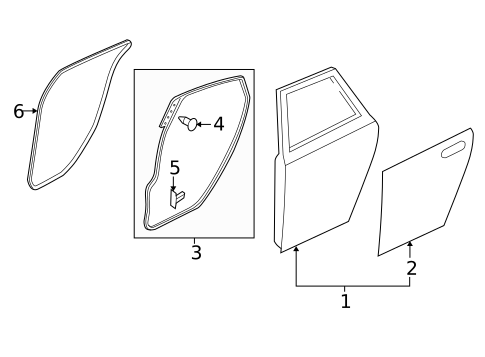 Door & Components for 2012 Mazda 3 #1