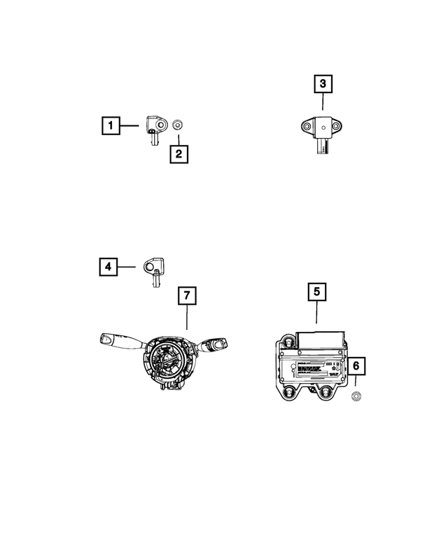 68409683AA - : Occupant Restraint Module for Mopar Image