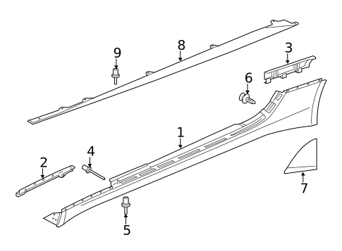 Exterior Trim - Pillars for 2020 Jaguar F-Type #0