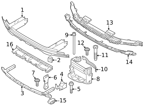 Bumper & Components - Front for 2022 BMW 530e #5