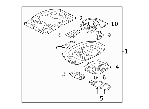 Overhead Console for 2019 Buick Encore #5