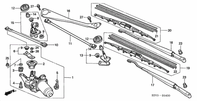 Front Windshield Wiper for 2002 Honda Insight #0