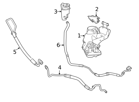 Pump & Hoses for 2012 Mercedes-Benz S 550 #0