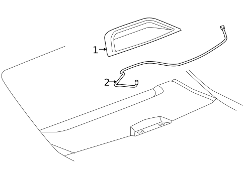 High Mounted Stop Lamp for 2010 Buick Lucerne #0