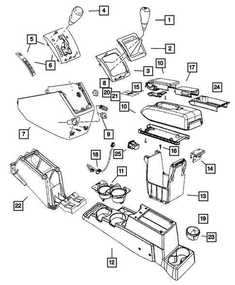 Consoles for 2007 Dodge Caliber #0