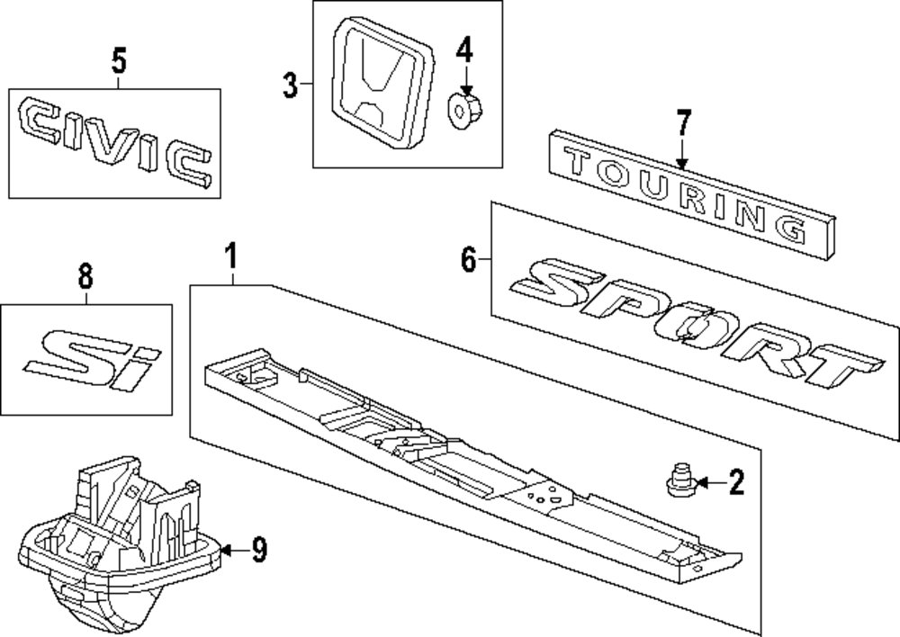emi♡ Amazon.com: Honda Genuine 75701-TA0-000 Emblem : Automotive