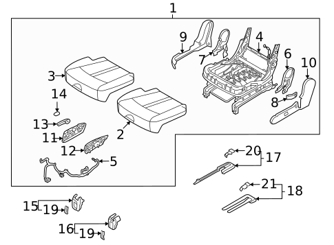 Second Row Seats for 2024 Kia Sorento #1