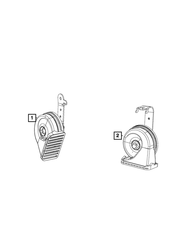 68292877AA - Electrical: Horn And Bracket for Mopar Image