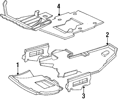 Splash Shields for 1988 Mercedes-Benz 300E #0