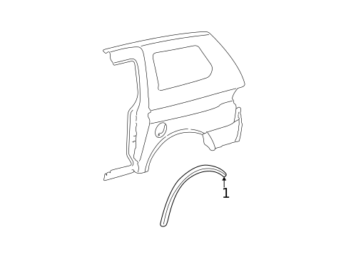 Exterior Trim - Side Panel for 1999 Honda Odyssey #0