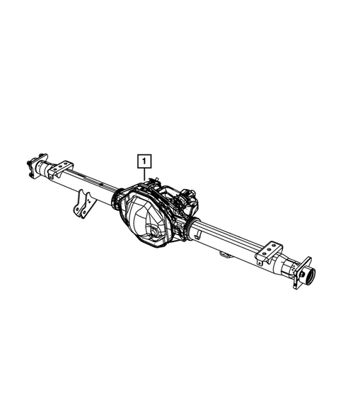 Rear Axle Assembly for 2008 Dodge Ram 1500 #0
