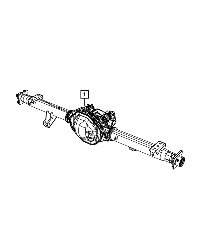 68003472AA - Rear Axle; Corporate 235 MM; Differential and Drive Line: Service Rear Axle for Mopar Image