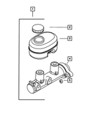 5017034AA - Service Brakes: Brake Master Cylinder for Dodge: Ram 2500, Ram 3500 Image
