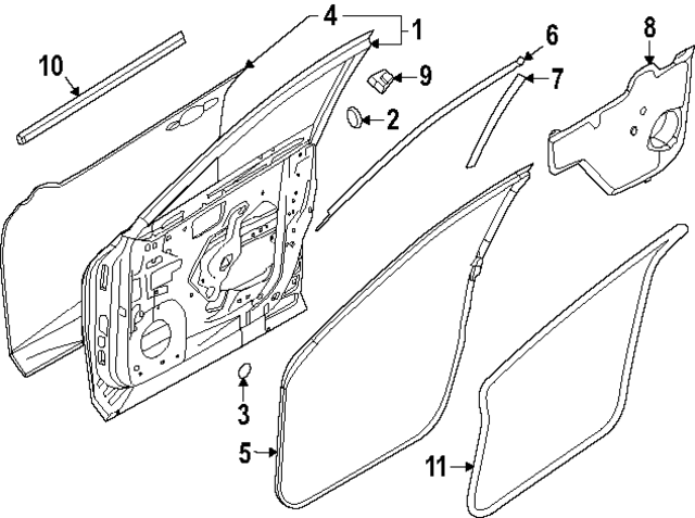 801006SA6A - Body: Door Shell for INFINITI: QX60 Image