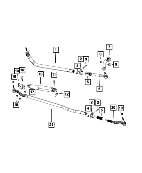 Steering Linkage and Steering Shock for 2025 Jeep Gladiator #0
