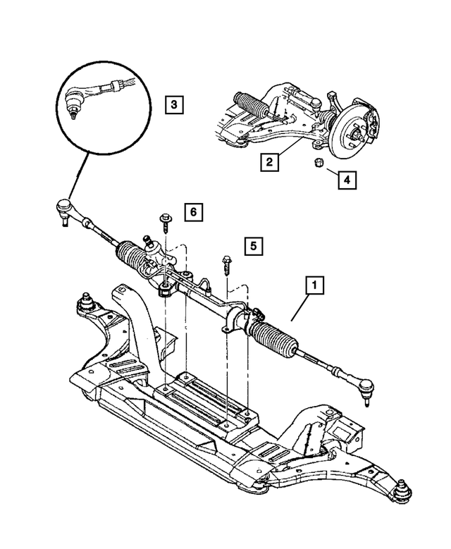 4656746AD - Steering: Power Steering Gear for Mopar Image