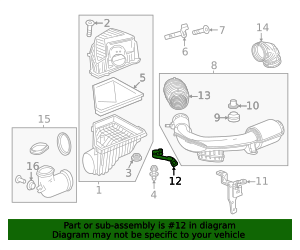 2024-2026 GM PCV Tube 12698772 GM | GMPartsDirect.com