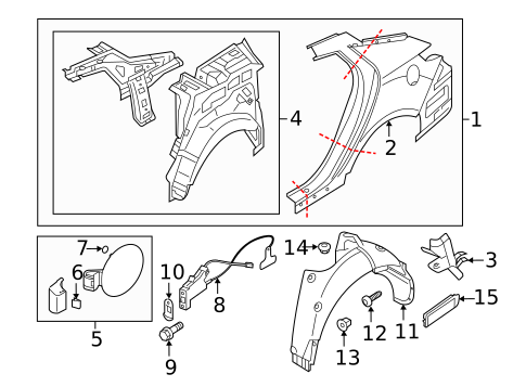 Fuel Door for 2016 Kia Optima #0