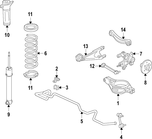 Rear Suspension for 2024 Toyota Venza #0