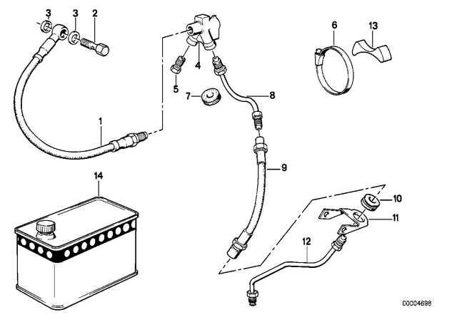 34321457964 - : Brake Hose for BMW-Motorrad Image