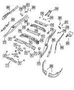 68038997AB - Body Sheet Metal Except Doors: Prop Shaft Support for Mopar Image
