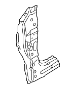 1K6809203 - Body: Hinge Pillar Reinforced for Volkswagen: Golf, Golf R, GTI, R32, Rabbit Image