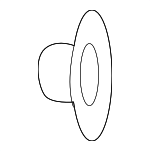 90321TG7A01 - Body: Pinch Sensor Nut for Honda: Odyssey Image