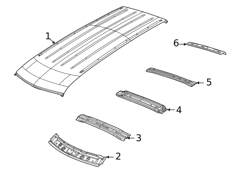 Roof & Components for 2024 Jeep Wagoneer L #0