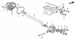 957010603208 - Engine: BOLT, FLANGE (6X32) for Honda Image
