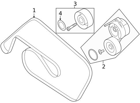 Belts & Pulleys for 2008 Audi A5 Quattro #0