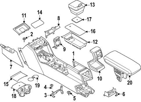 Center Console for 2025 Mini Countryman #0