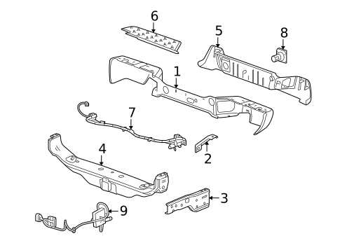 Bumper & Components - Rear for 2008 Isuzu i-290 #0