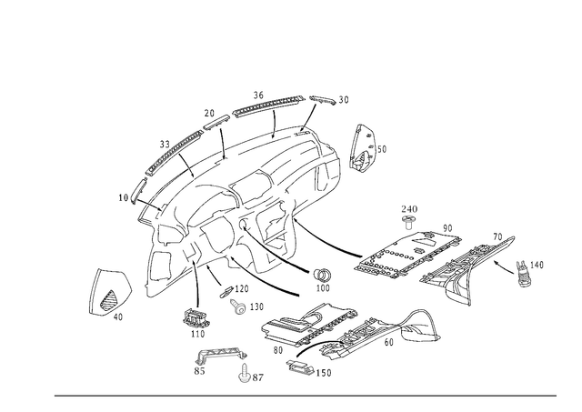 2086800465 - Panelling: Trim Ring for Mercedes-Benz Image image