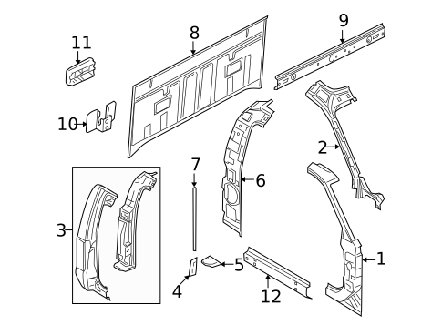 Front & Side Panels for 2008 Ford F-350 Super Duty #2