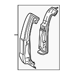 7C3Z28280A58A - Body: Body B-Pillar for Ford: F-250 Super Duty, F-350 Super Duty Image