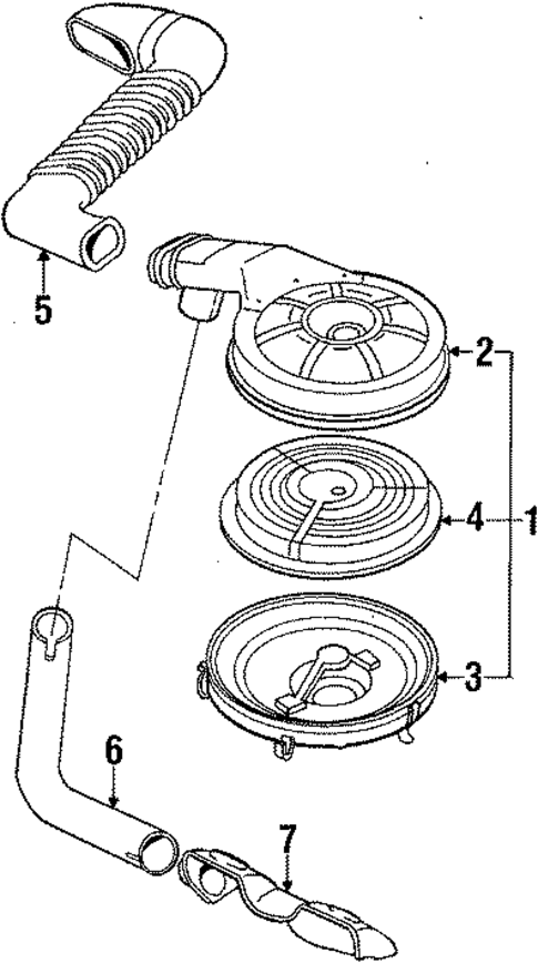 Air Intake for 1986 Isuzu I-Mark #0