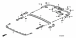 70382SNAA01 - Interior/Bumper: STOPPER, REVERSE SLIDE for Honda Image