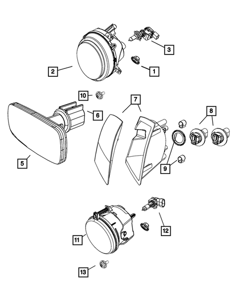 Lamps-Interior and Exterior for 2009 Jeep Patriot #1