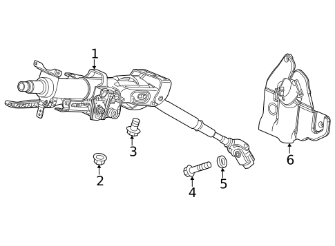 Steering Column Assembly for 2022 Honda Civic #0
