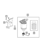 68163792AE - Fuel: Fuel/water Separator Bracket for Ram: 3500 Image