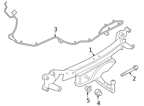 Trailer Hitch Components for 2022 Porsche Cayenne #0