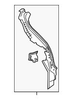 G76519UAAB - Body: Body D-Pillar for Nissan: Murano Image