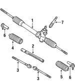 4550319125 - : Inner Tie Rod for Toyota: Corolla Image