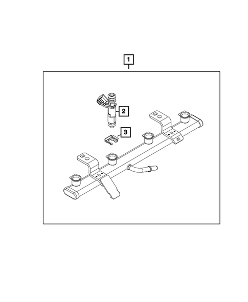 Fuel Rail and Injectors for 2019 Jeep Renegade #0