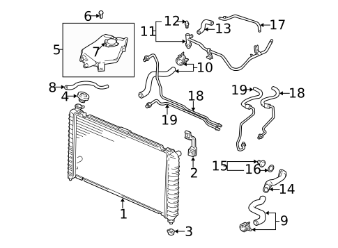 Thermostat & Housing for 2001 Pontiac Montana #0