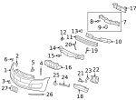 11570498 - Body: Bumper Cover Bolt for GM Image