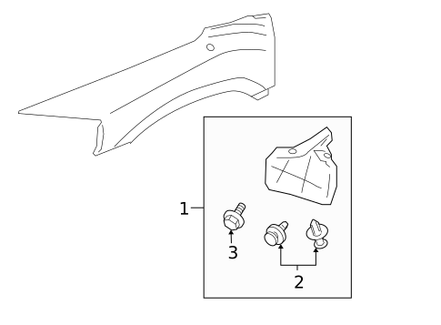 Exterior Trim - Fender for 2007 Mitsubishi Endeavor #0