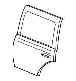 55362170AF - Body: Door Shell for Dodge: Durango Image